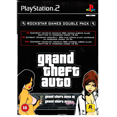 GRAND THEFT AUTO DOUBLE PACK GTA III & VICE CITY PS2