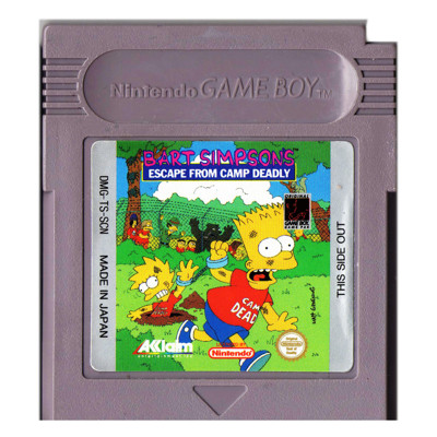 BART SIMPSONS ESCAPE FROM CAMP DEADLY GAMEBOY SCN