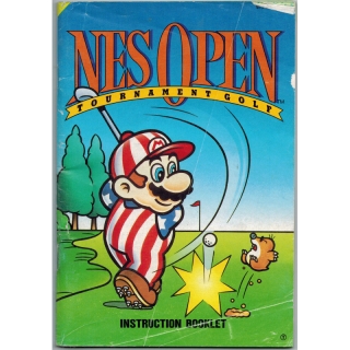 NES OPEN TOURNAMENT GOLF MANUAL NES SCN