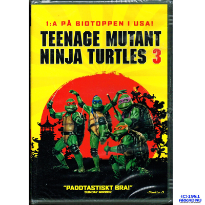 TEENAGE MUTANT NINJA TURTLES 3 DVD