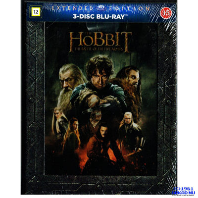 THE HOBBIT THE BATTLE OF THE FIVE ARMIES EXTENDED EDITION BLU-RAY