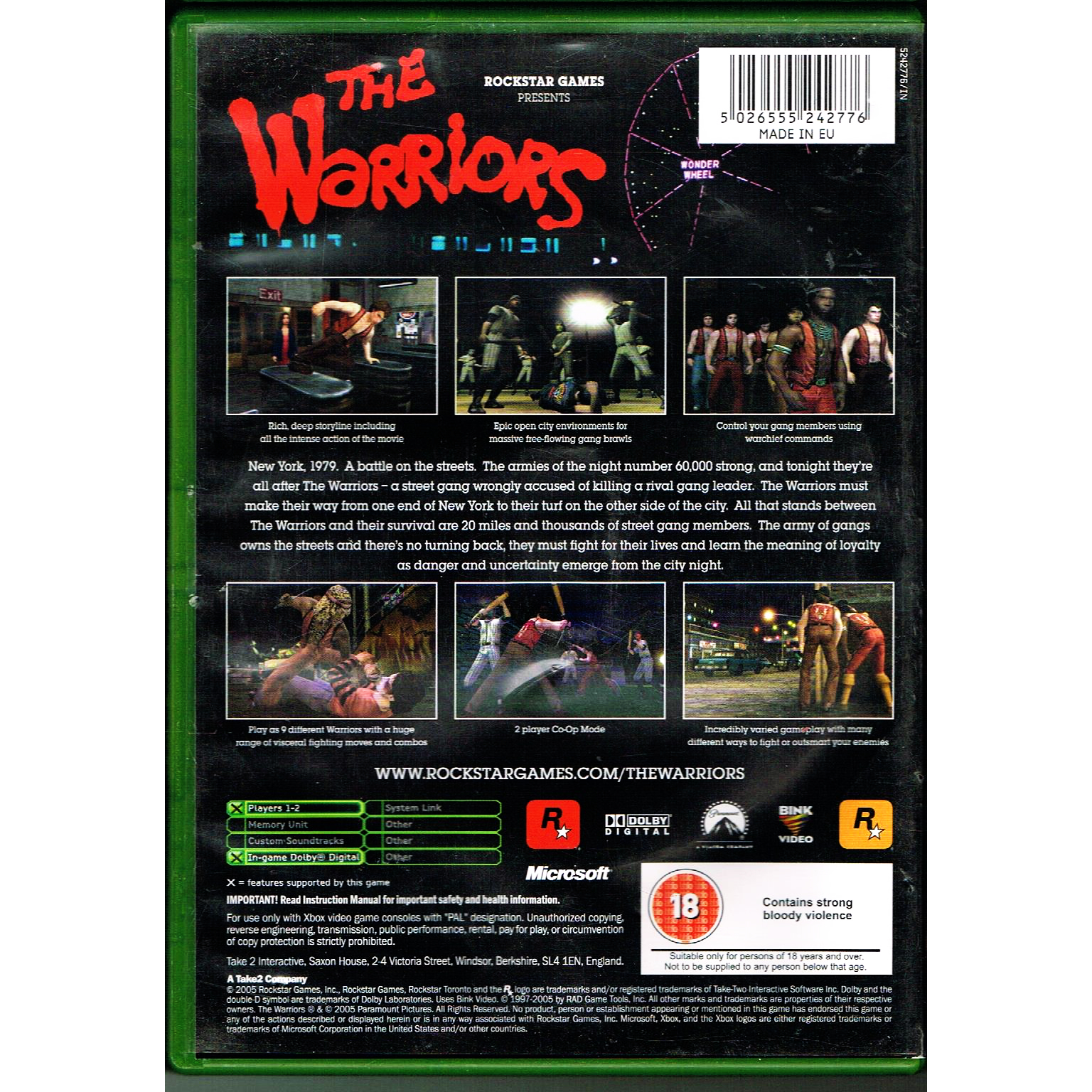 the warriors video game xbox one