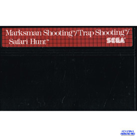MARKSMAN SHOOTING / TRAP SHOOTING / SAFARI HUNT THE COMBO CARTRIDGE MASTER SYSTEM
