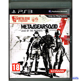 METAL GEAR SOLID 4 GUNS OF THE PATRIOTS 25TH  ANNIVERSARY EDITION PS3