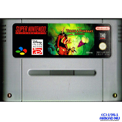 TIMON AND PUMBAA JUNGLE GAMES SNES