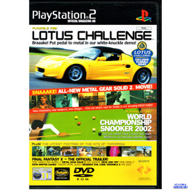 PLAYSTATION 2 OFFICIAL MAGAZINE UK  DEMO DISC 11 SEPTEMBER 2001 PS2