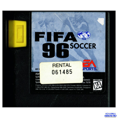 FIFA SOCCER 96 MEGADRIVE RENTAL