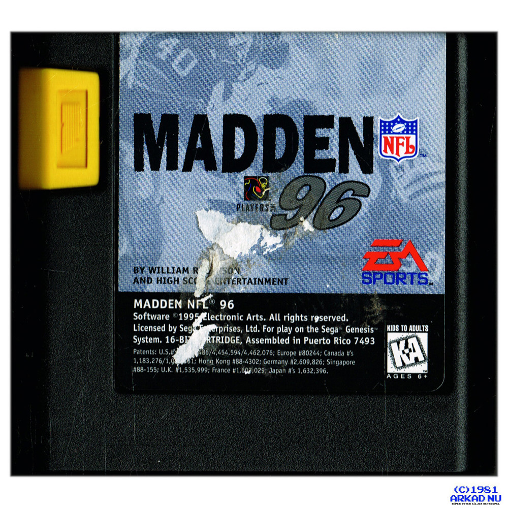 MADDEN NFL 96 MEGADRIVE - Have you played a classic today?