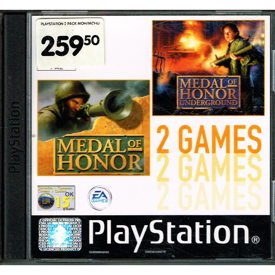 MEDAL OF HONOR + MEDAL OF HONOR UNDERGROUND PS1