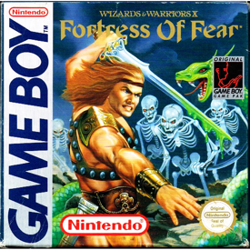 WIZARD & WARRIORS X FORTRESS OF FEAR  GAMEBOY