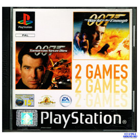 TOMORROW NEVER DIES + THE WORLD IS NOT ENOUGH PS1 2 GAMES
