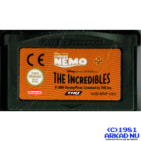 FINDING NEMO + THE INCREDIBLES GBA