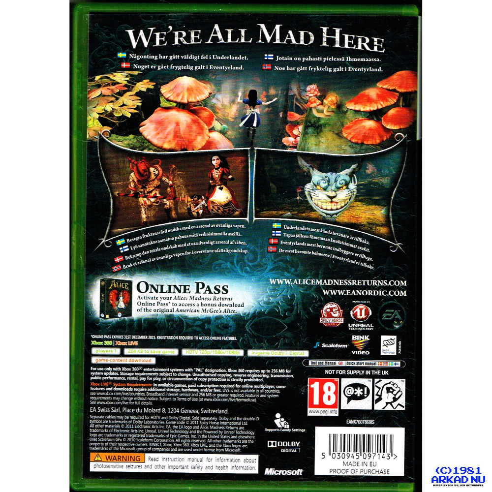 Best of Xbox Game Pass – Alice: Madness Returns – WGB, Home of AWESOME  Reviews