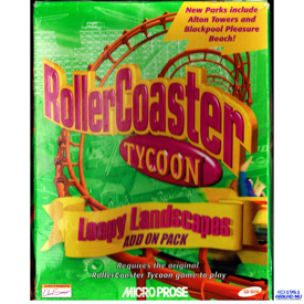 ROLLERCOASTER TYCOON LOOPY LANDSCAPES ADDON PACK PC BIGBOX