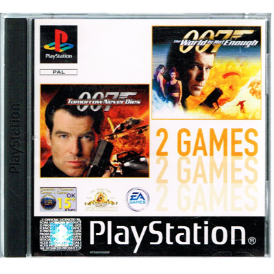TOMORROW NEVER DIES + THE WORLD IS NOT ENOUGH 2 GAMES PS1