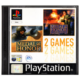 2 GAMES - MEDAL OF HONOR + MEDAL OF HONOR UNDERGROUND PS1