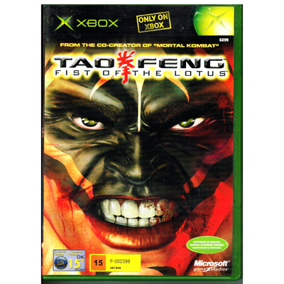 TAO FENG FIST OF THE LOTUS XBOX