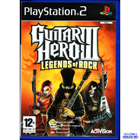 GUITAR HERO III LEGENDS OF ROCK PS2 FRANSK/SPANSK/ITALIENSK
