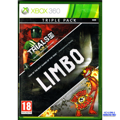 TRIALS HD + LIMBO + SPLOSION MAN TRIPPLE PACK XBOX 360