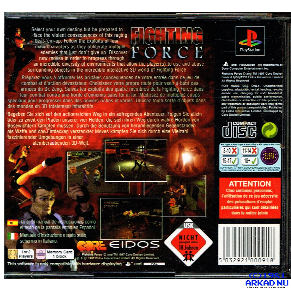Fighting Force (1997), PS1 4K60ᶠᵖˢ Classics