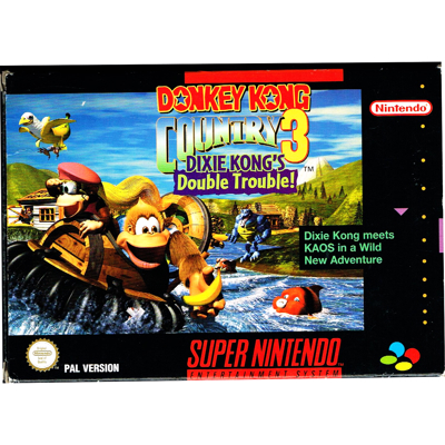 DONKEY KONG COUNTRY 3 DIXIE KONG'S DOUBLE TROUBLE SNES SCN