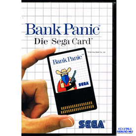BANK PANIC SEGA CARD MASTER SYSTEM TYSK