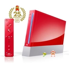 NINTENDO WII RED LIMITED 25TH ANNIVERSARY EDITION