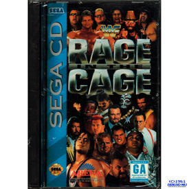 WWF RAGE ON THE CAGE SEGA-CD MEGA-CD NYTT INPLASTAT