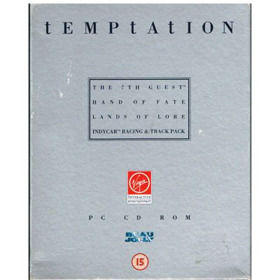 TEMPTATION (THE 7TH GUEST - HAND OF FATE - LANDS OF LORE - INDYCAR RACING) PC BIG BOX