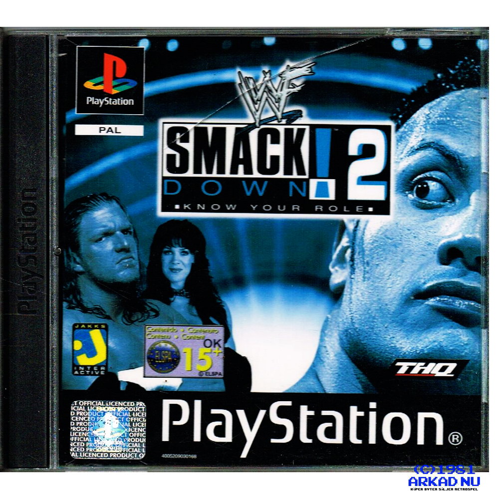 WWF Smackdown! 2 - Know Your Role Sony PlayStation (PSX) ROM / ISO Download  - Rom Hustler
