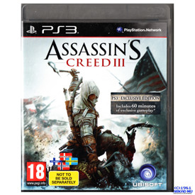 ASSASSINS CREED III EXCLUSIVE EDITION PS3
