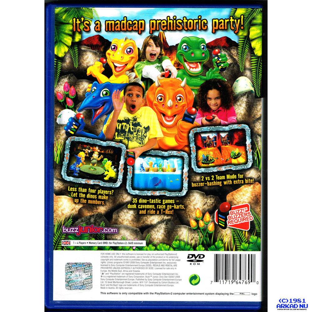 Buzz! Junior: Dino Den PS2 Gameplay HD (PCSX2) 
